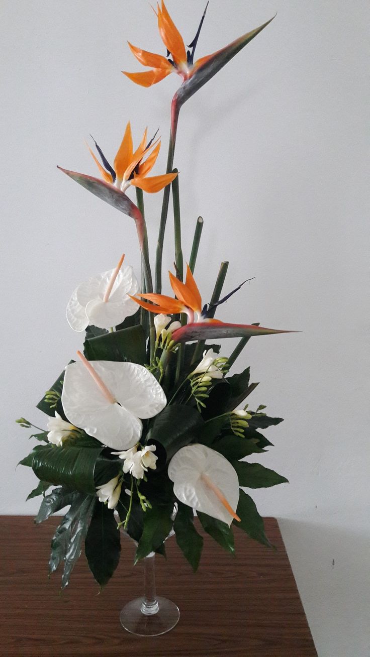 Bouquet de fleurs fraîches exotiques.